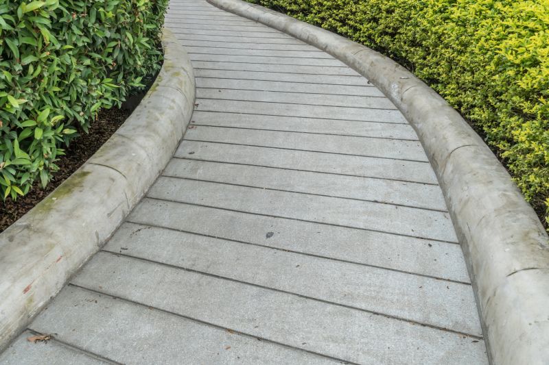 Walkway Curb Installation